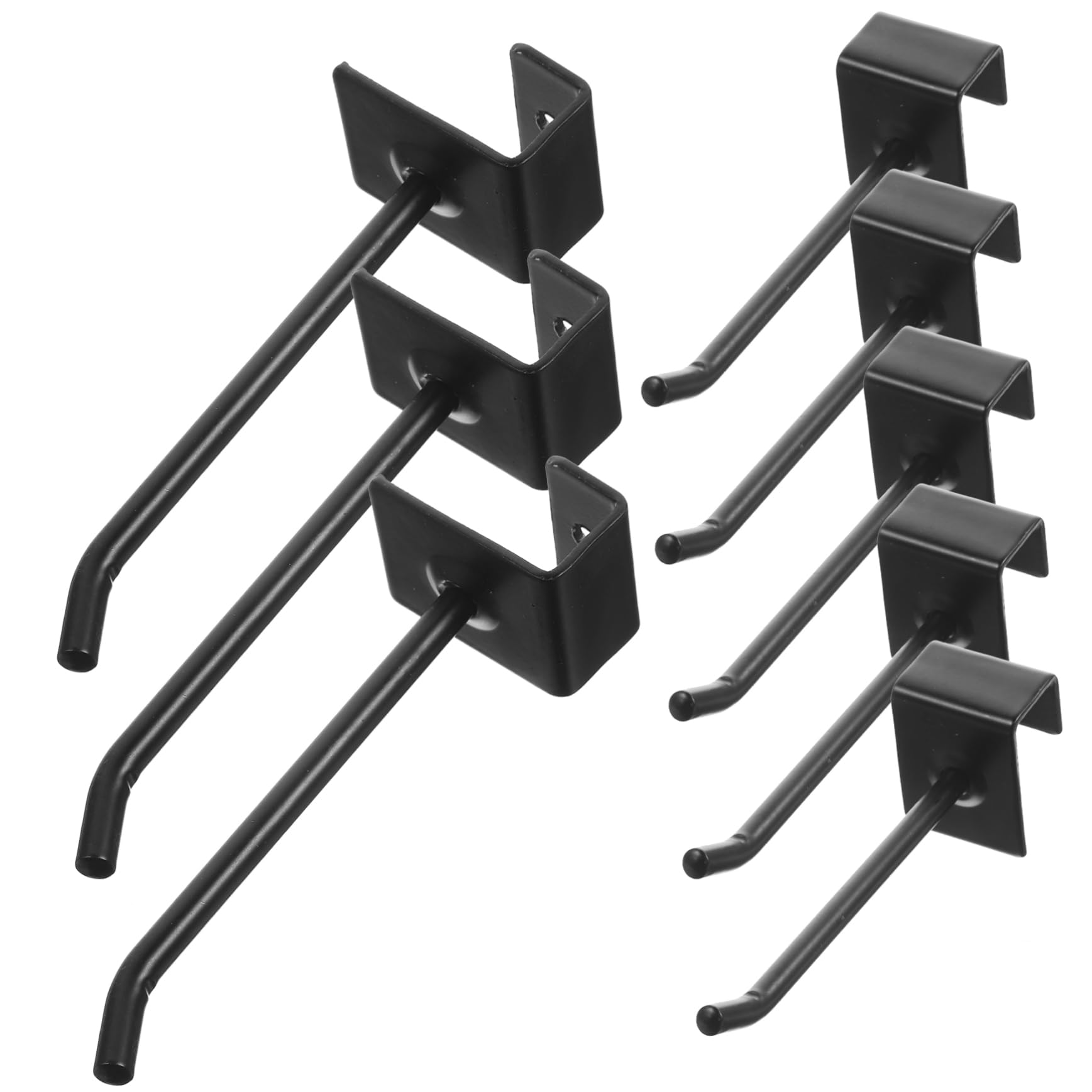 HAWILLOSCH 32pcs Shelf Hook Peg Board Hook Heavy Duty Hook Peg Board Tool Utility Hooks Pegboard Hangers Slat Wall Commodity Hooks Wall Hooks Pegboard Hooks for Tool Black Iron