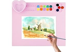 Silicone Craft Mat with Cup and Paint Holder: the Ultimate Workspace Protection for Creative Kids