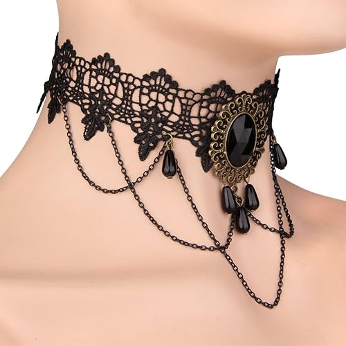 Miniatura 4 de IETANG Juego de máscaras venecianas de Mardi Gras para parejas con collar y pajarita