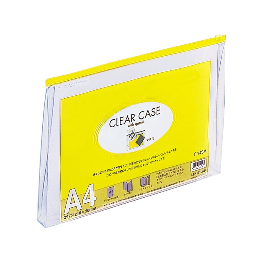 Amazon | リヒトラブ クリヤーケース ファスナーケース マチ付