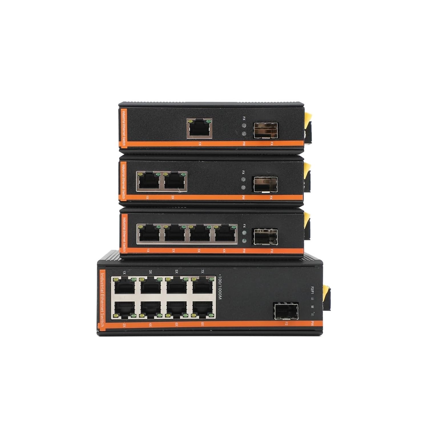 Gigabit SFP Industrial Media Converter 1 SFP to 1/2/4/8 RJ45 10/100/1000M Fiber Optic Switch(1 SFP to 1RJ45)