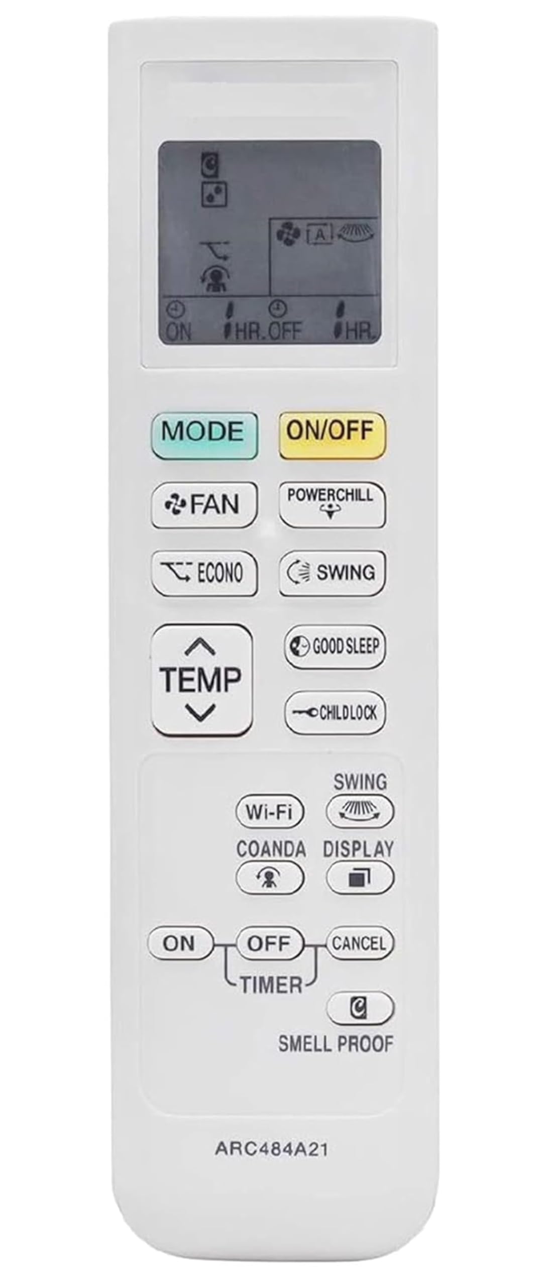 AYAME Remote compatible with Daikin Inverter Split AC Remote 1.5 Ton 4 Star ARC484A21, 2020 Model, FTKP50TV, Powerchill/Good Sleep/Childlock/Coanda/Wifi/Smell Proof Function-image-23