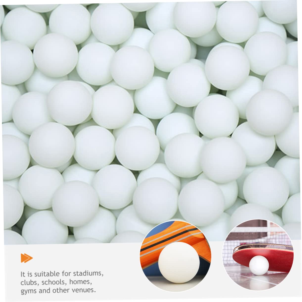 Totority 100 Pong Balls Table Tennis Balls for Training for Classroom DIY Crafts