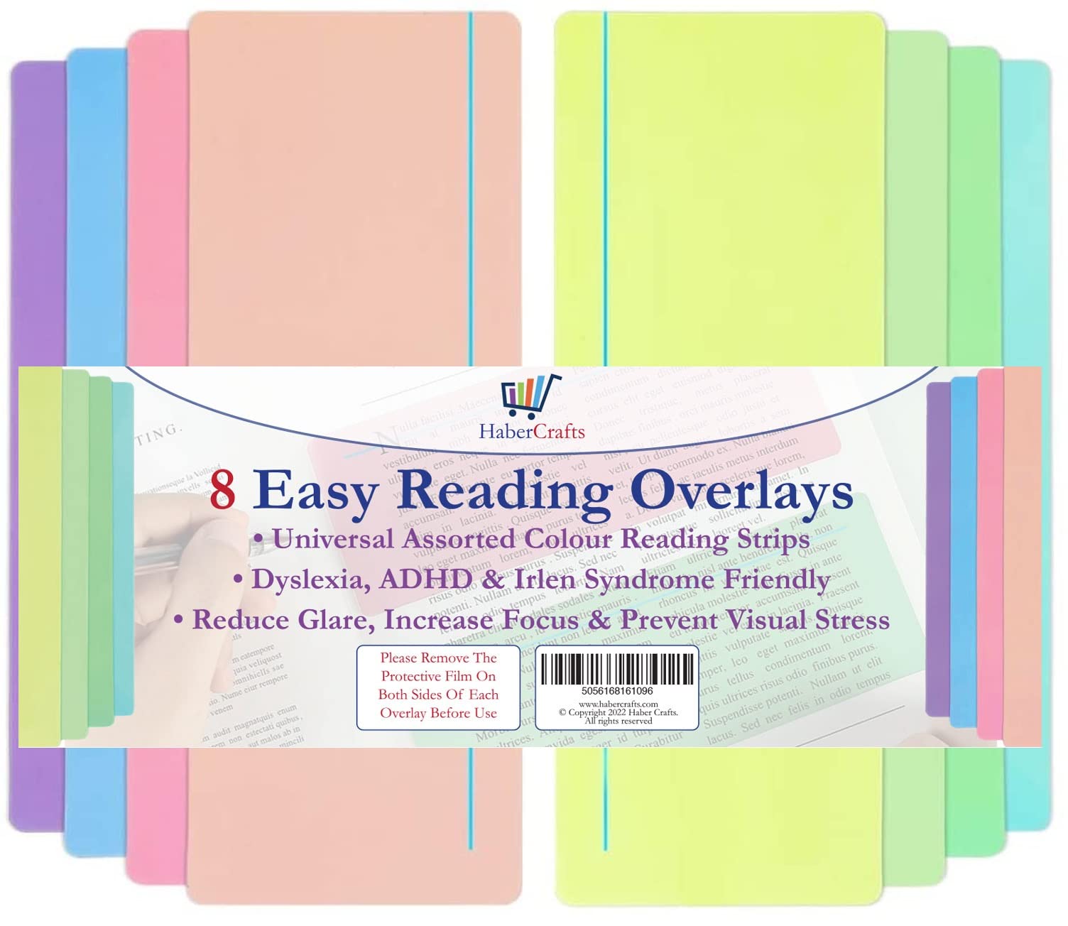 Buy Dyslexia Overlays Reading Ruler Coloured Overlays For Dyslexia ADHD ...