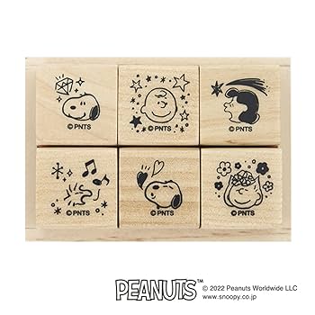 Amazon.co.jp: こどものかお スヌーピー6Pスタンプセット