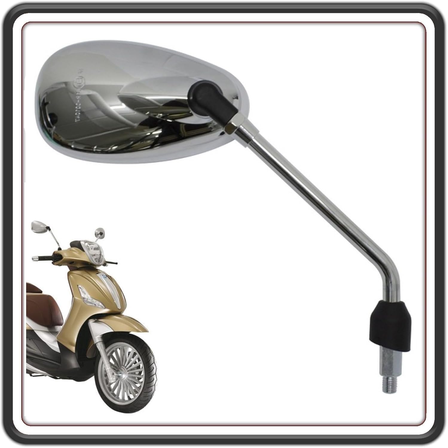 Piaggio Beverly Specchio Retrovisore Cromato Lato Destro 2010-2019 Originale