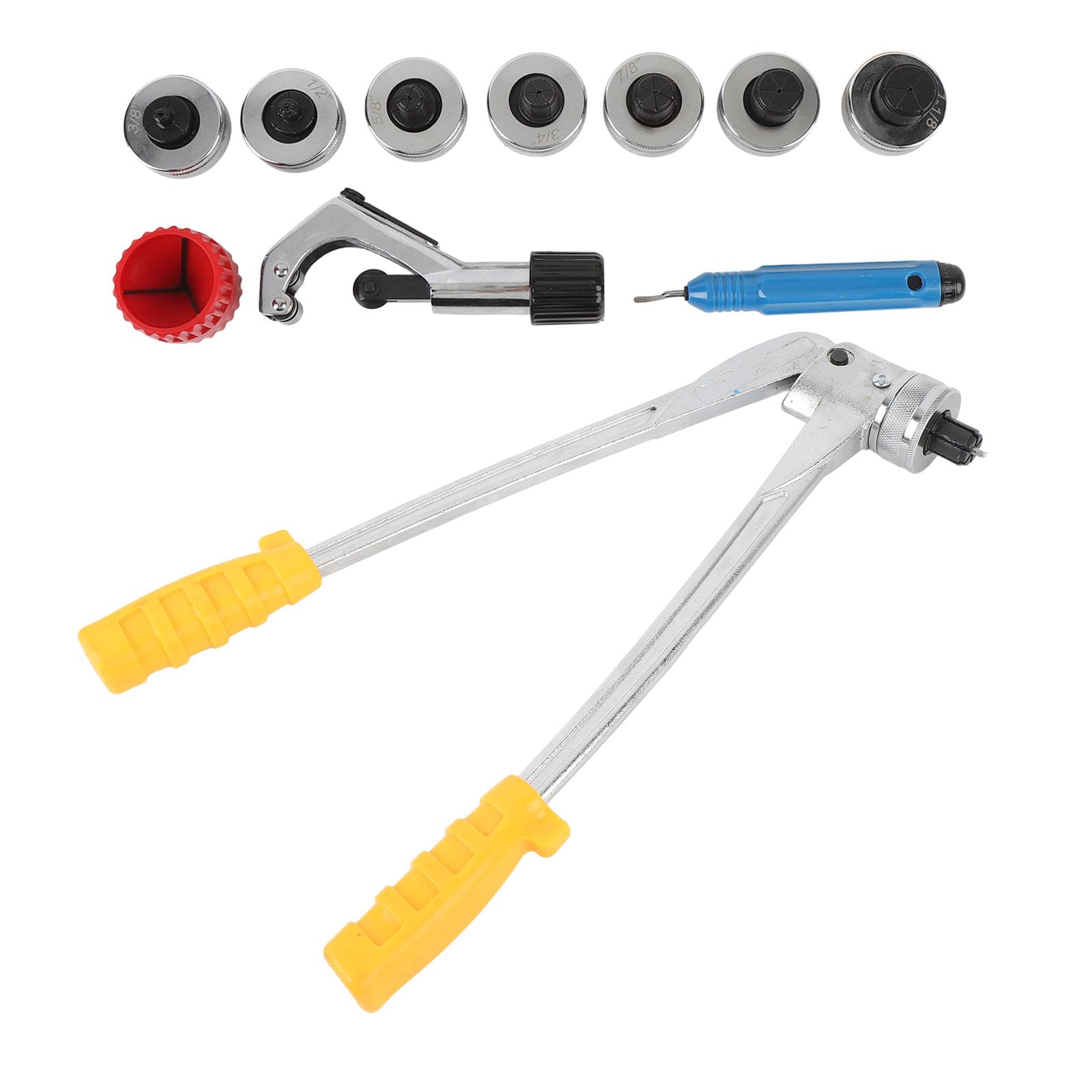 11 piezas kit de herramientas de expansión de tubo Pex para tubo exterior diseño de palanca gran fuerza de palanca aplicada a varios entornos difíciles metal