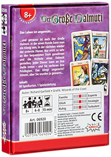 Amigo 6920 "The great Dalmuti" Cardgame, Multicolor, 9.6 cm x 12.3 cm x 2 cm - Image 3