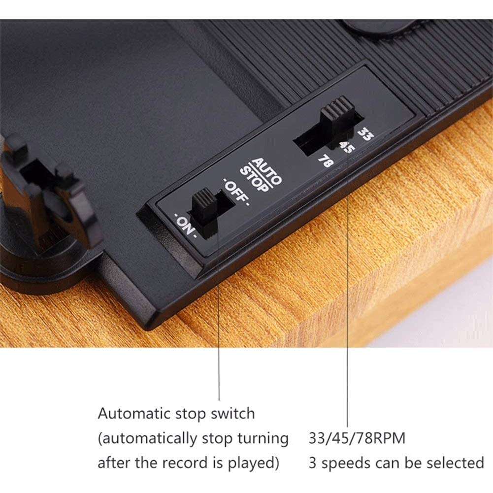 Giradischi retrò per Dischi in Vinile da 33/45/78 Giri, Giradischi a Cinghia Bluetooth con Stereo Hi-Fi Integrato, Piccolo Mini Lettore Tablet, Giallo