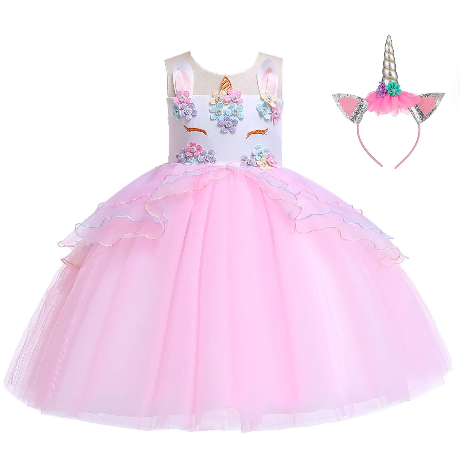 Bankids Unicorn Dress For Girls Unicorn Costume Pageant Princess