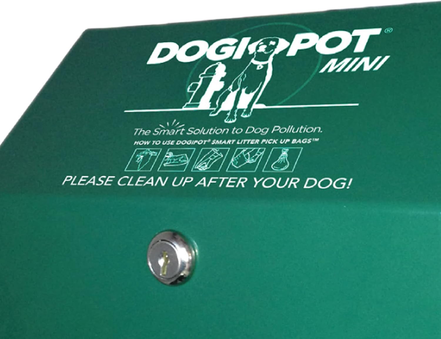 Dogipot 1002M-2 Mini Junior Bags Dispenser, with 400 Bags, Green