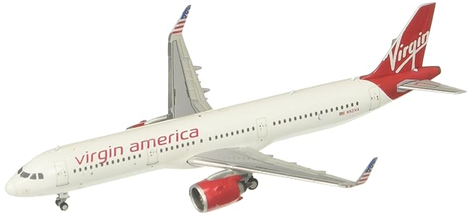GeminiJets Virgin America A321neo N921VA 1:400 Scale Diecast Model Airplane