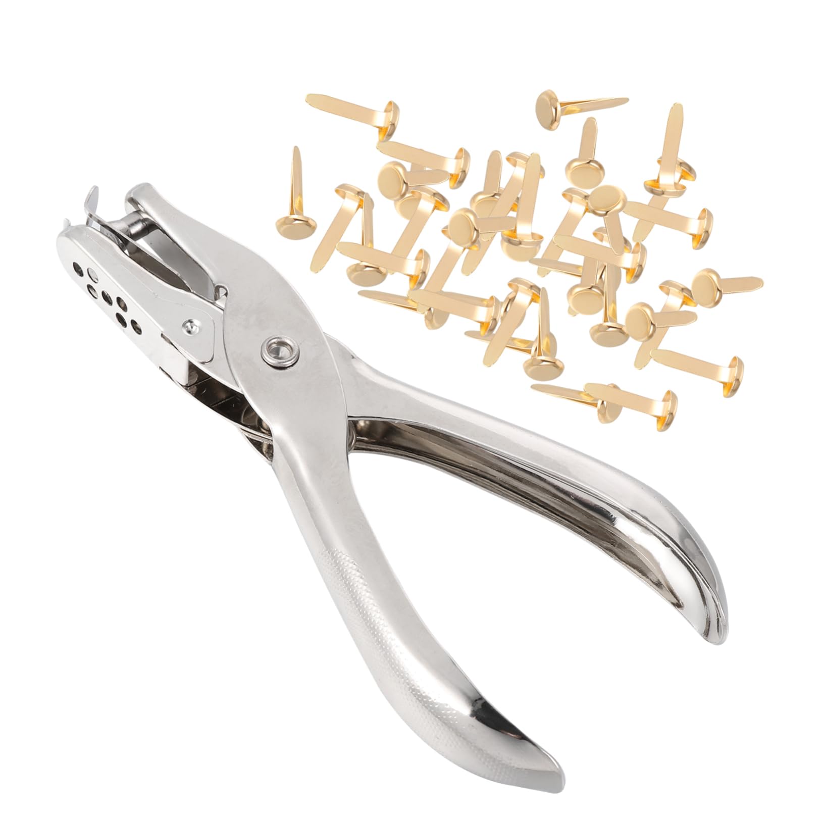 HOODANCOS Craft Brads Set 200pcs Mini Claw Brads Punch for DIY Projects Boys and Girls' Craft