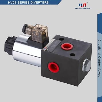 Hydraulic Solenoid Selector Diverter Valve for Directional Spool Flow Control (SAE 6, 24V DC)