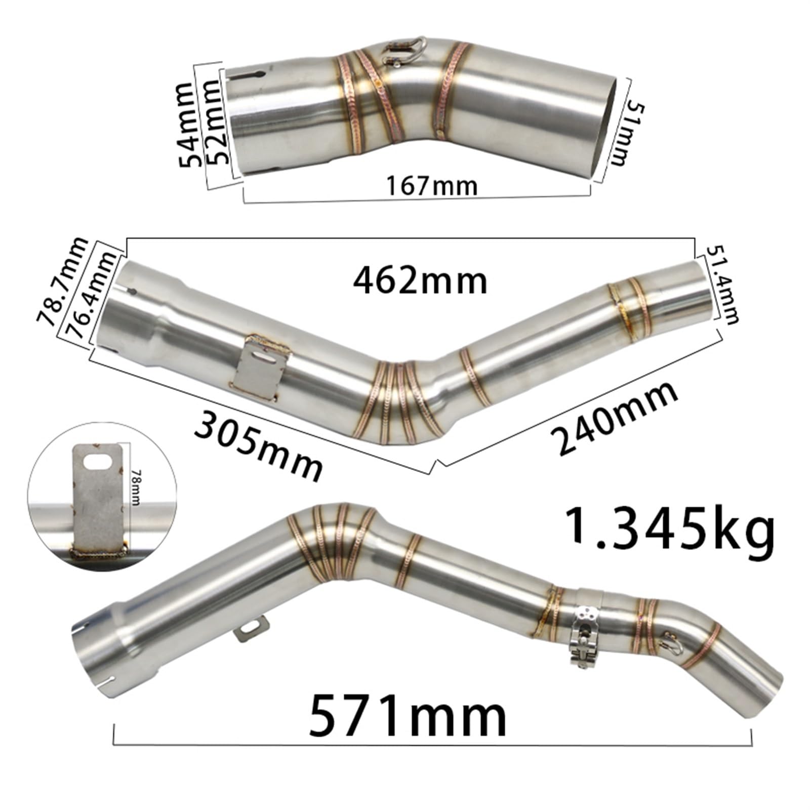 Amazon.co.jp: バイクマフラー に適合するZx-10R ため に適合するZx10R