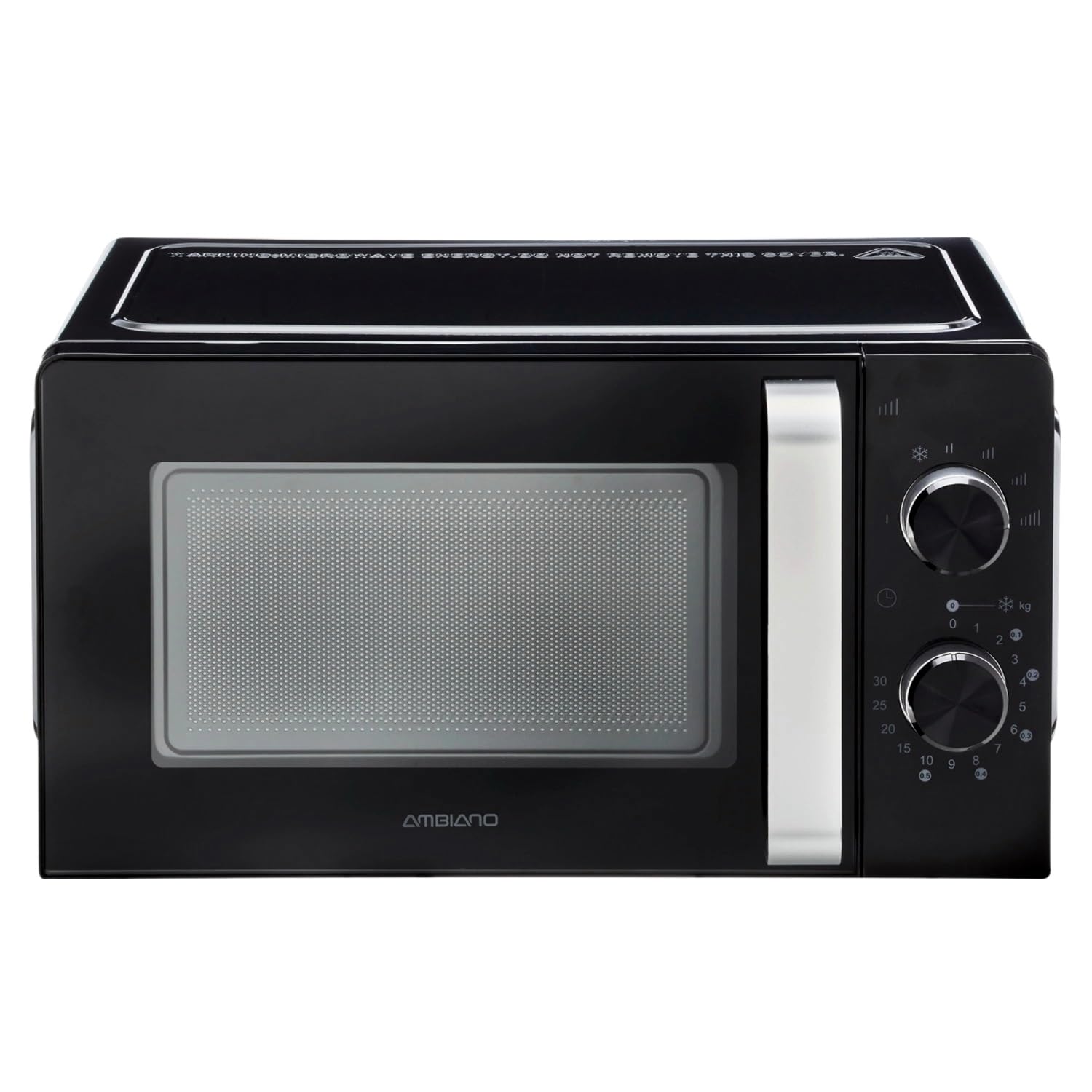 Ambiano Mikrowelle, ca. 700 W, 17 L, freistehend mit Drehteller, 6 Stufen, Auftaufunktion, SGS/GS, schwarz