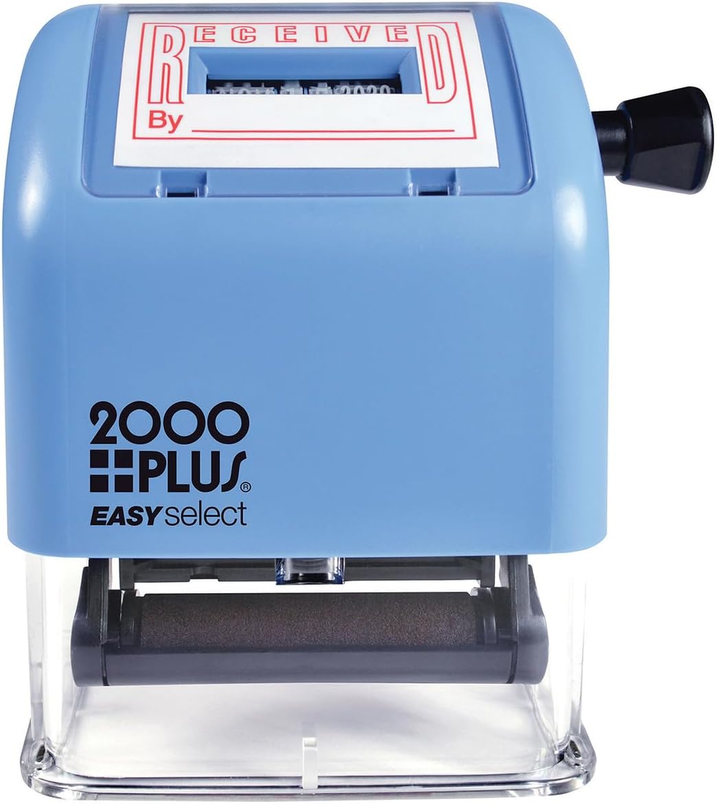 COSCO 2000PLUS ES Dater, Received + Date, 1 X 1.81, Red, Plastic