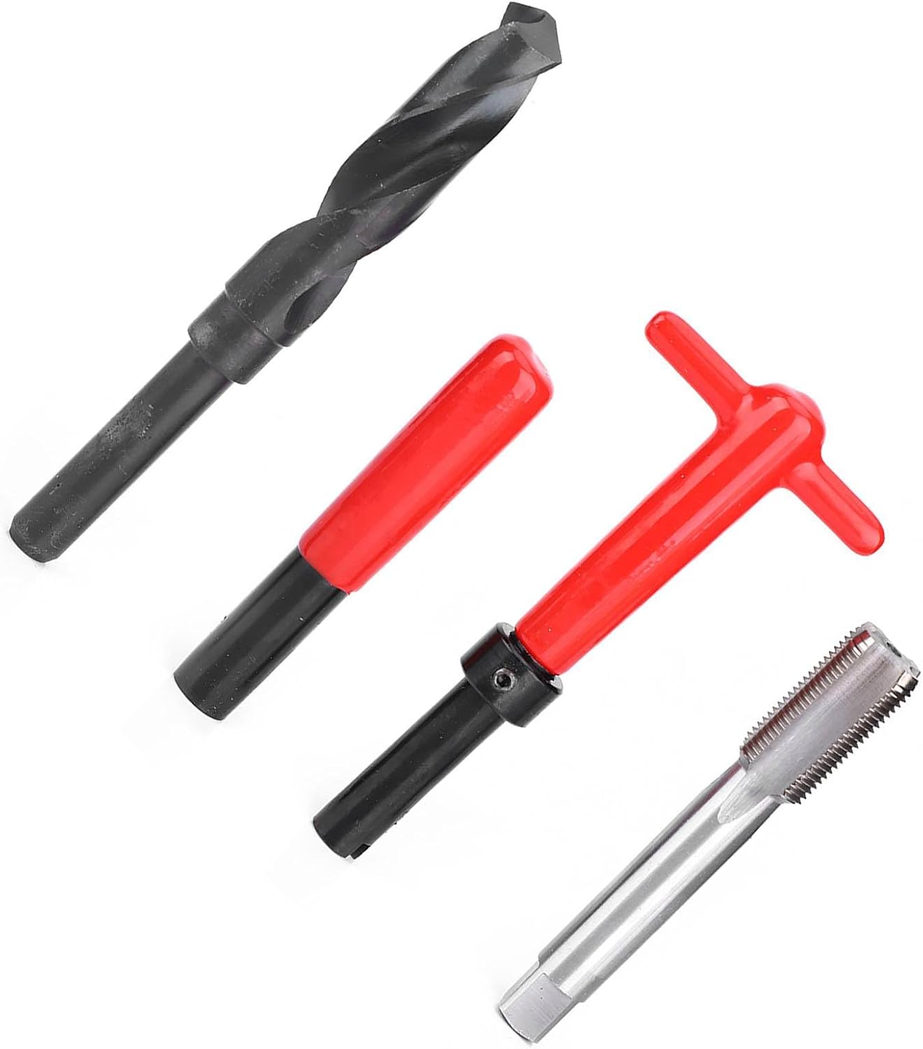 10Pcs Thread Repair Kit Stainless Steel Twisted Drill Wrench Threaded Insert for Car M18x1.5 High Strength Wear Resistant Solution for Aluminum Alloy and Auto Parts Repair