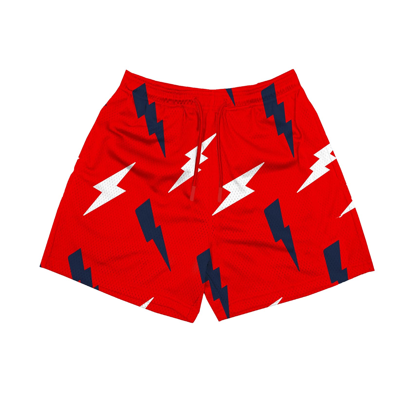 DIOTSR Mens Graphic Shorts Summer Casual Flat Front Shorts Cool Streetwear Designer Shorts Drawstring