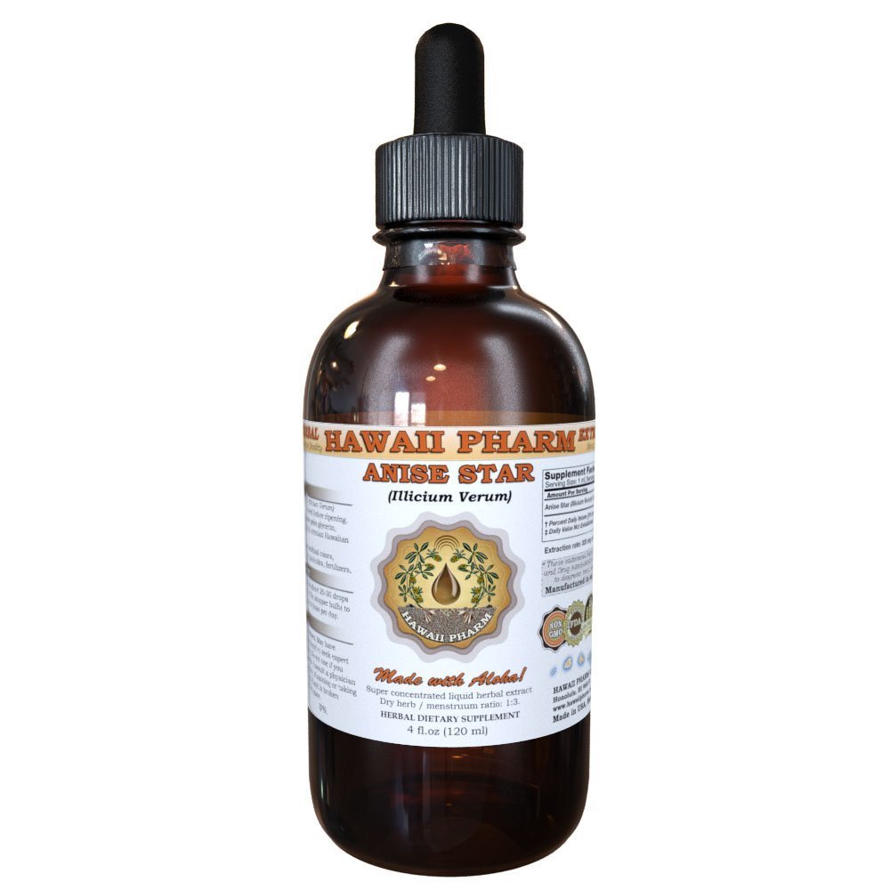 Amazon.com: Hawaii Pharm Anise Star Liquid Extract, Anise Star (Illicium  verum) Tincture 4 oz : Grocery & Gourmet Food