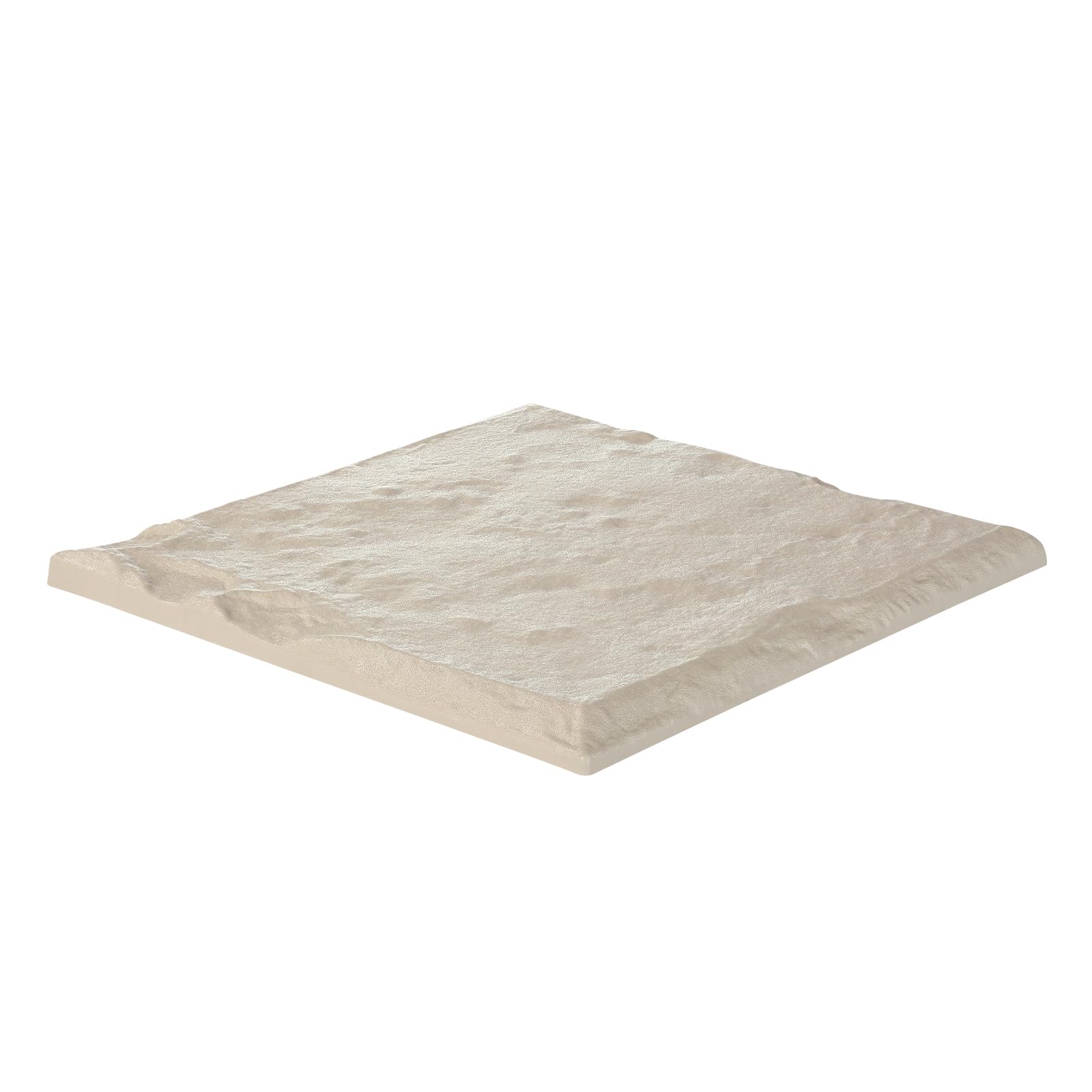 VEVOR Trittsteine Garten, 16 Stk., 395x395 mm, dekorative Gehwegplatte mit Pfählen, Kunststoff-Wegepflaster, Steinplatte aus Kunststoffharz PC, Steinoptik für Rasen, Terrassenlandschaft, Beige