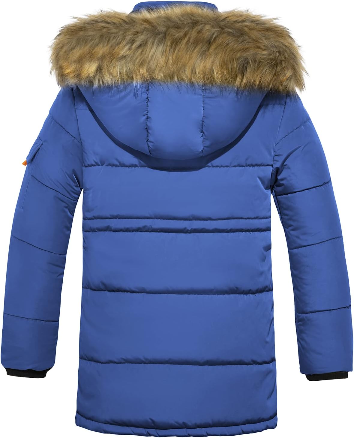 FARVALUE Boy Winter Coat Warm Quilted Puffer Water Resistant Parka Jacket with Detachable Fur Hood for Big Boys - Image 2