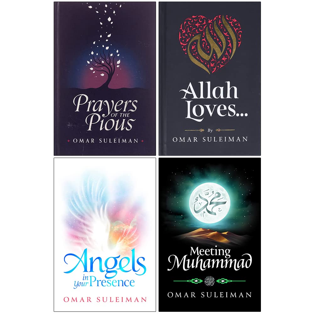 Omar Suleiman Collection 4 Books Set (Prayers of the Pious, Allah Loves, Angels in Your Presence, Meeting Muhammad) Hardcover – 24 Mar. 2023
