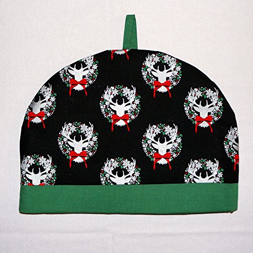 Whimsly Tea Cozy - 6-8 Cup - Reindeer with Holiday Bow
