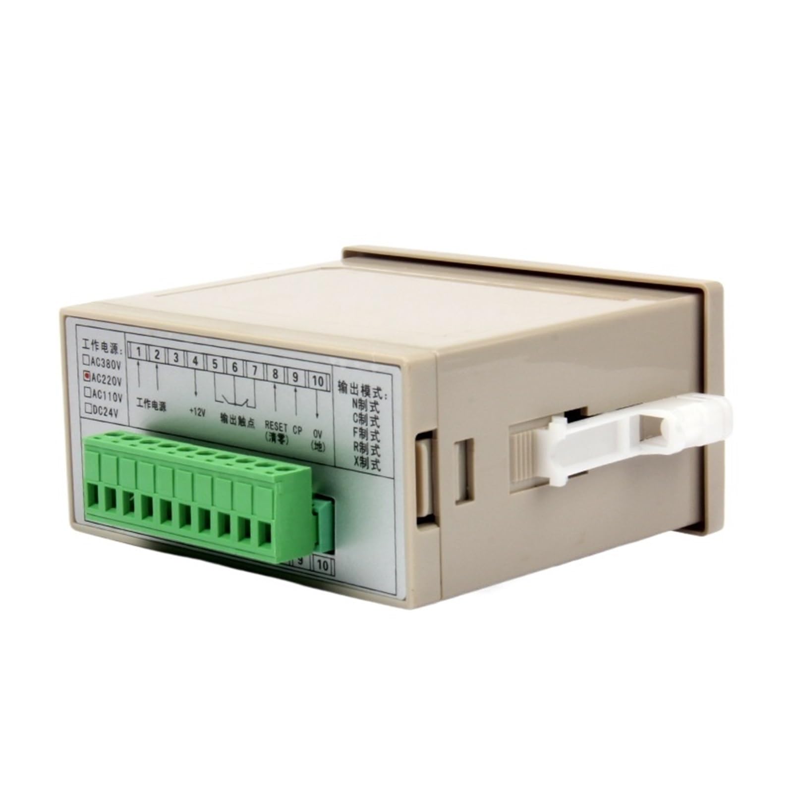 Digitaler Zähler, HHM1-B, Meterzähler 8 Ziffern, Längenmessgerät, umkehrbarer Multimodus, AC220V DC24V(AC220V)