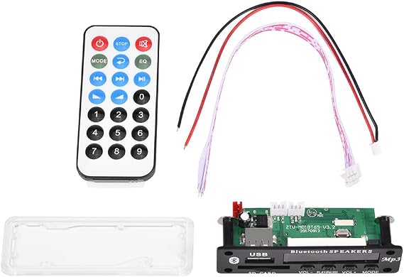 MP3 WMA Decoder Board Audio Bluetooth 4.2 Module 12V, USB SD Card FM Wireless Audio Receiver for Car Home Speaker Amplifier
