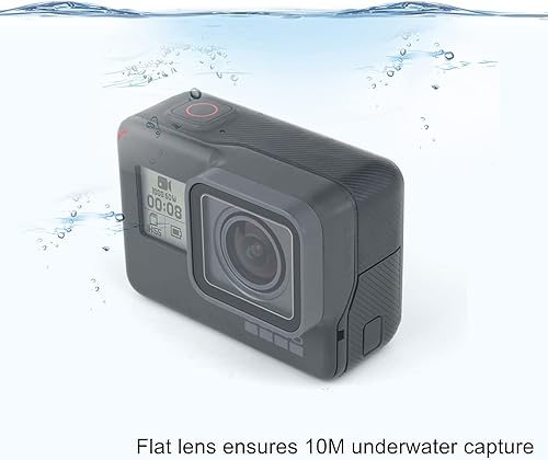 Miniatura 4 de Lente protectora de repuesto para GoPro Hero 5/6/7 Negro – 33 pies (32.8 ft) impermeable protector de lente de vidrio hidrofóbico, pieza de repuesto