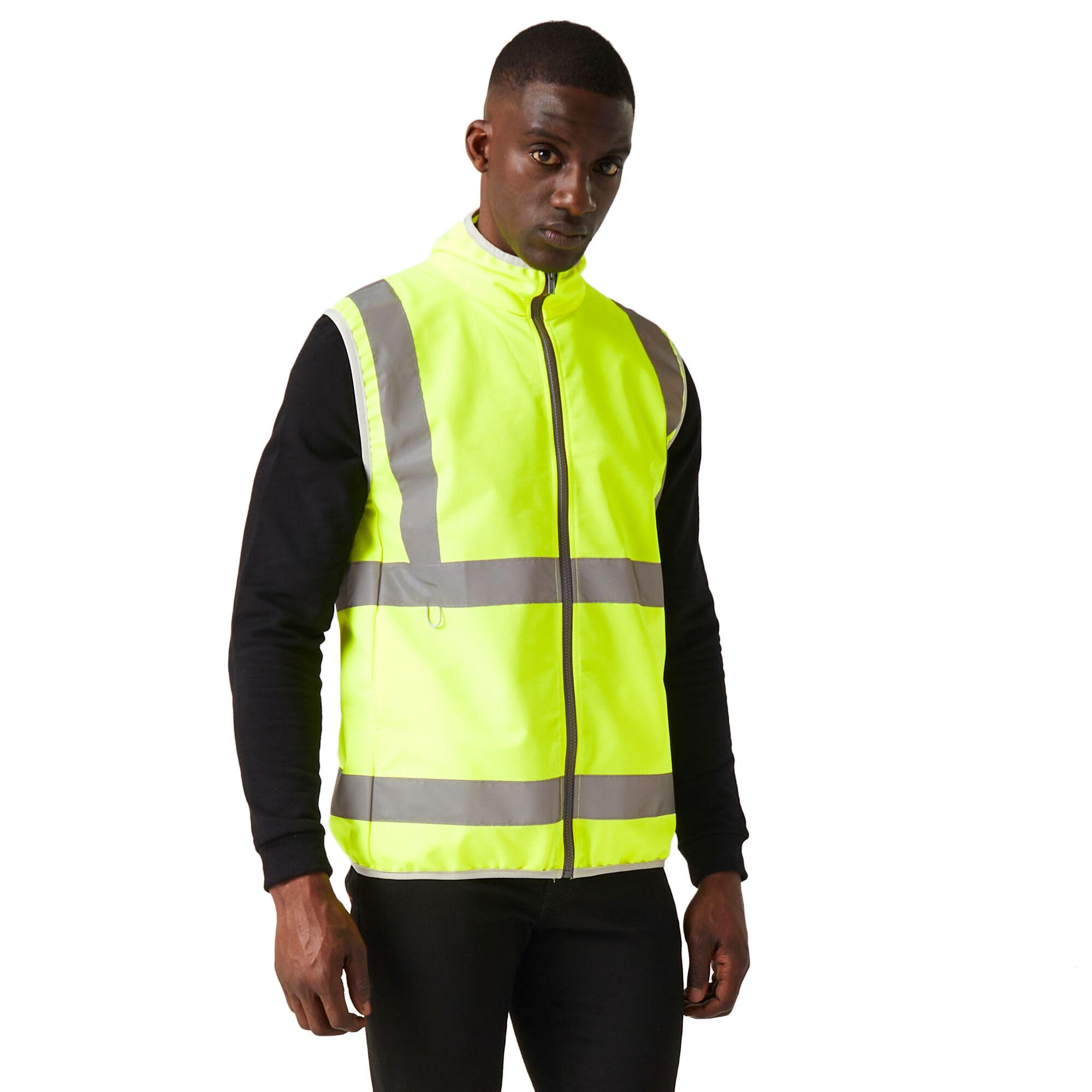 Regatta Men's Hi-vis Full Zip Gilet Yellow 3XL