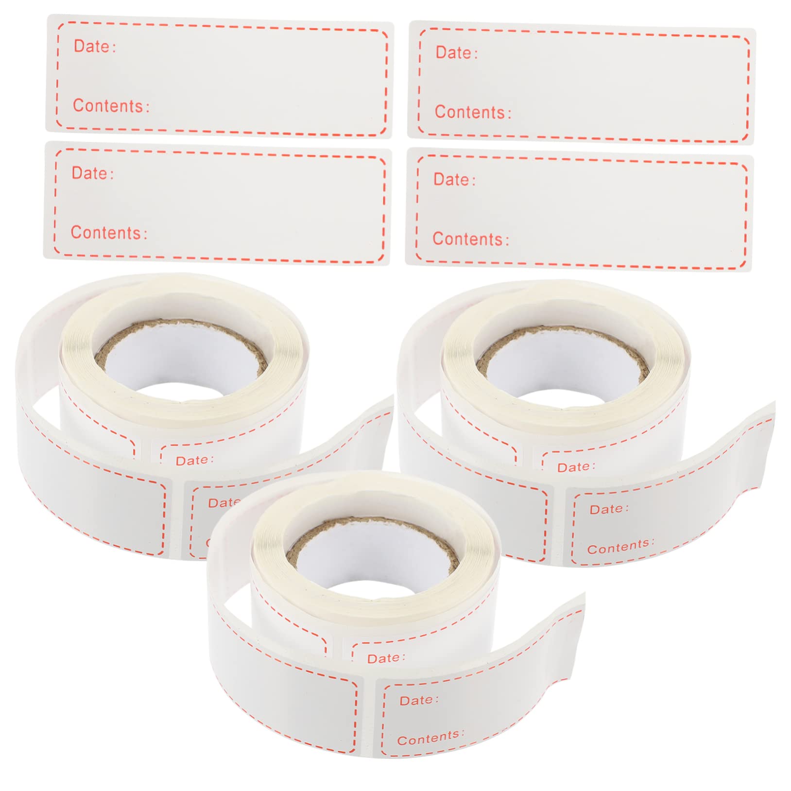 DOITOOL 15 Rouleaux Étiquettes Alimentaires Autocollantes Amovibles pour Cuisine Stockage et Conservation Lot de Pratiques pour Maison et Restaurant