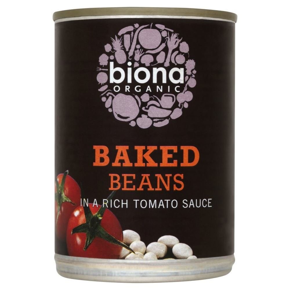 Biona Organic Baked Beans in a Rich Tomato Sauce (400g) - Pack of 6