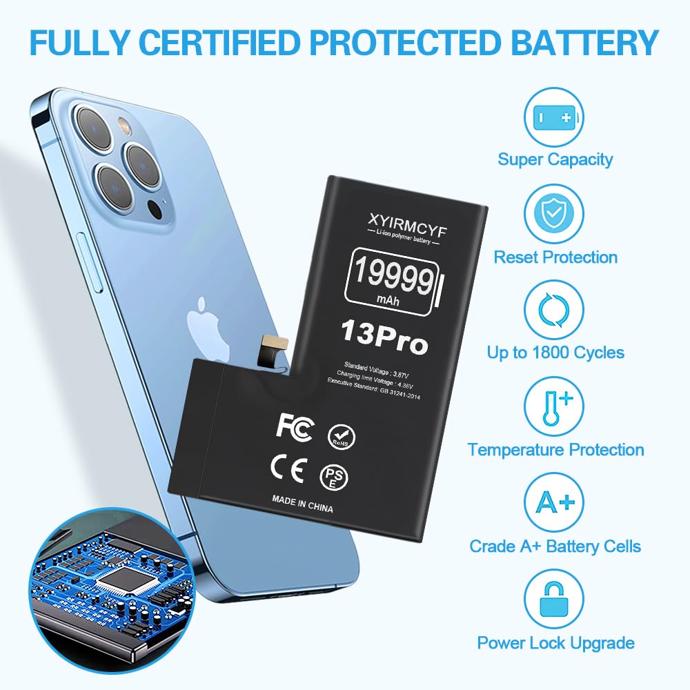 Amazon.com: XYIRMCYF 19999mAh Super Capacity Battery Compatible
