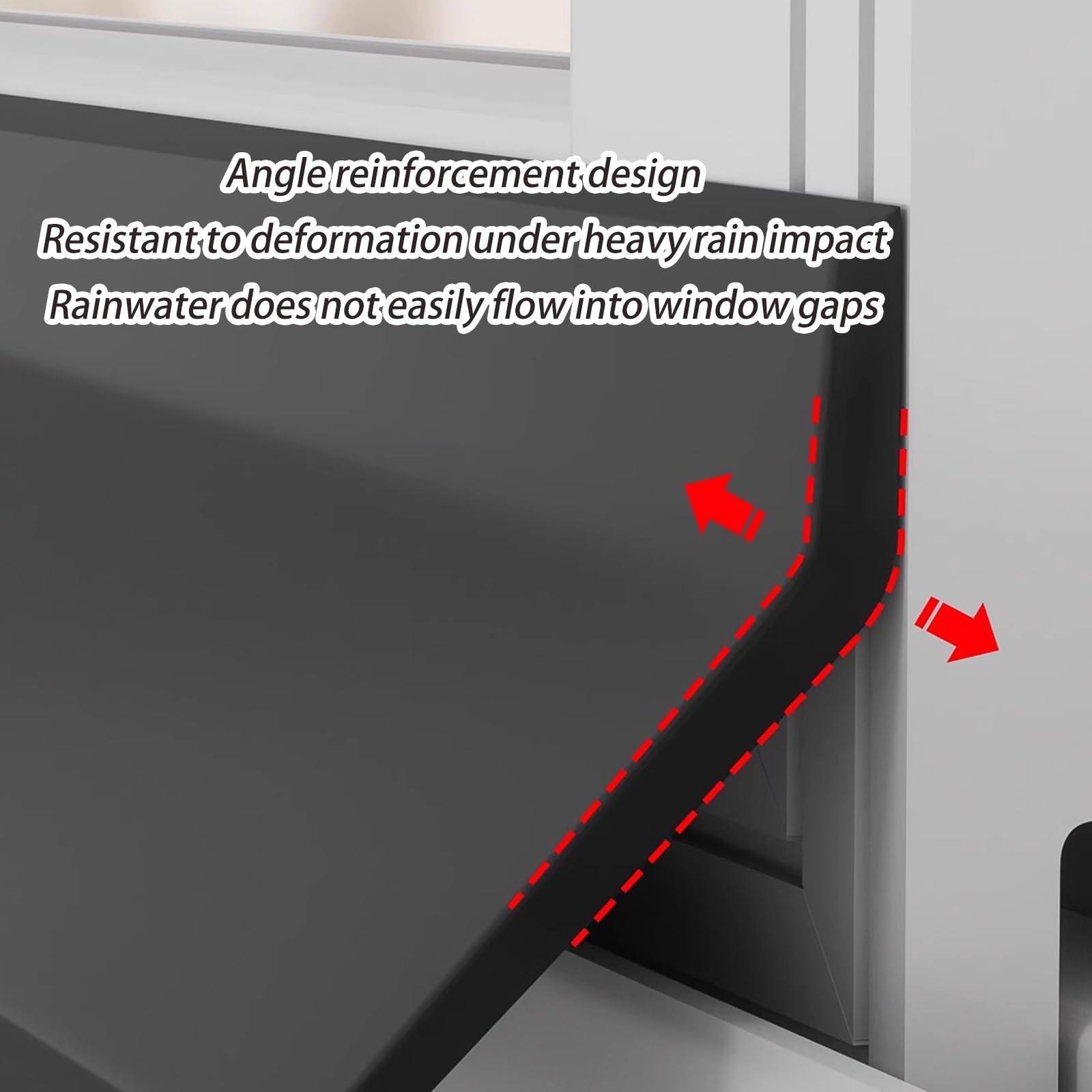 Generico Guarnizione Impermeabile autoadesiva in Gomma Nera per finestre e Porte, Facile da installare, Universale per casa e Auto, Larga 4,5 cm (3,3 Piedi), 4,5 cm, 1 m (3,3 Piedi)
