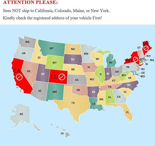 Miniatura 2 de MAYASAF Convertidor catalítico universal de entradasalida de 2.5 pulgadas, sin puerto O2 (compatible con EPA)