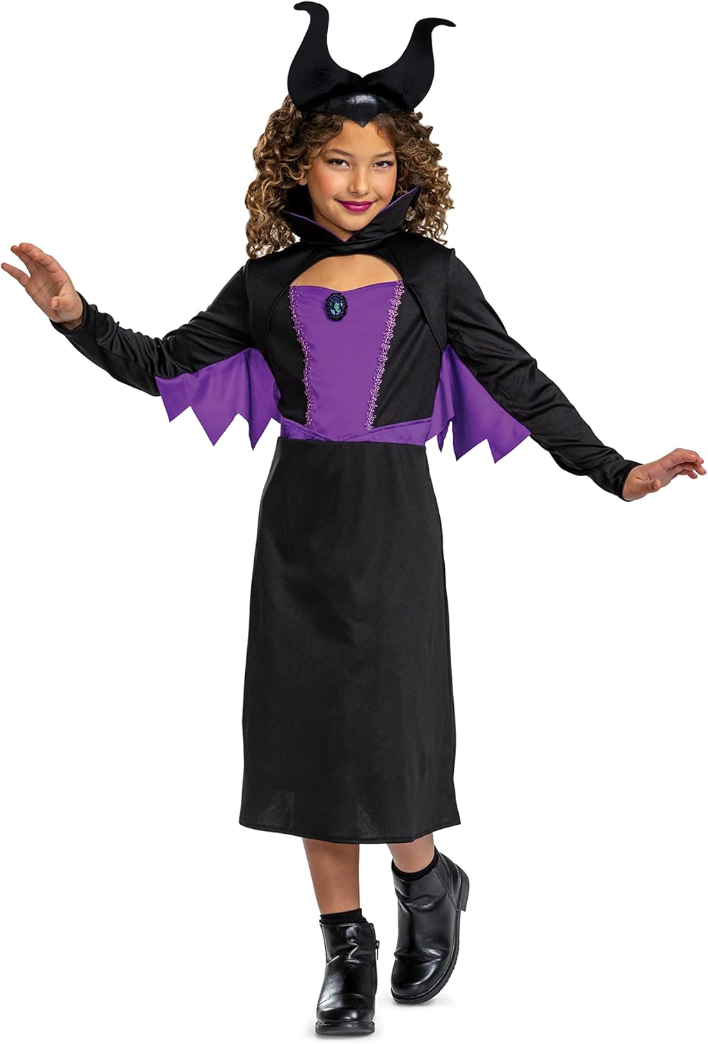 Disguise Disney Oficial - Disfraz Malefica Niña, Disfraz Halloween Niña Bruja en Tallas S y M