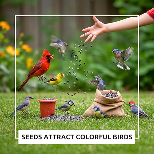 Miniatura 4 de Semillas de girasol de aceite negro para plantar, más de 100 semillas, fabricadas en Estados Unidos, atraen pájaros, producen aceite de girasol