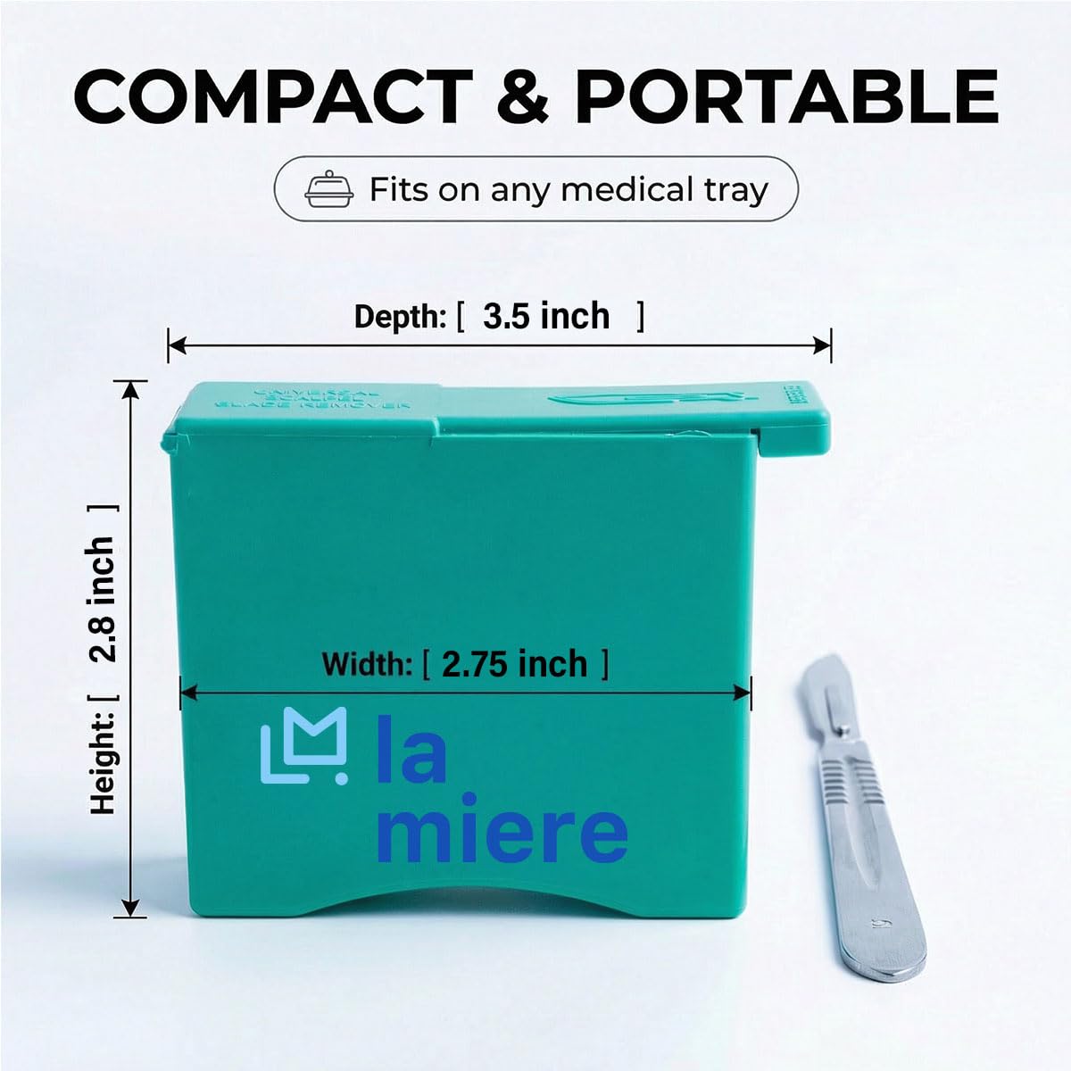 LA MIERE Surgical Blade Remover Unit - Scalpel Blade Removal Tool, Holds Up to 100 for Disposal