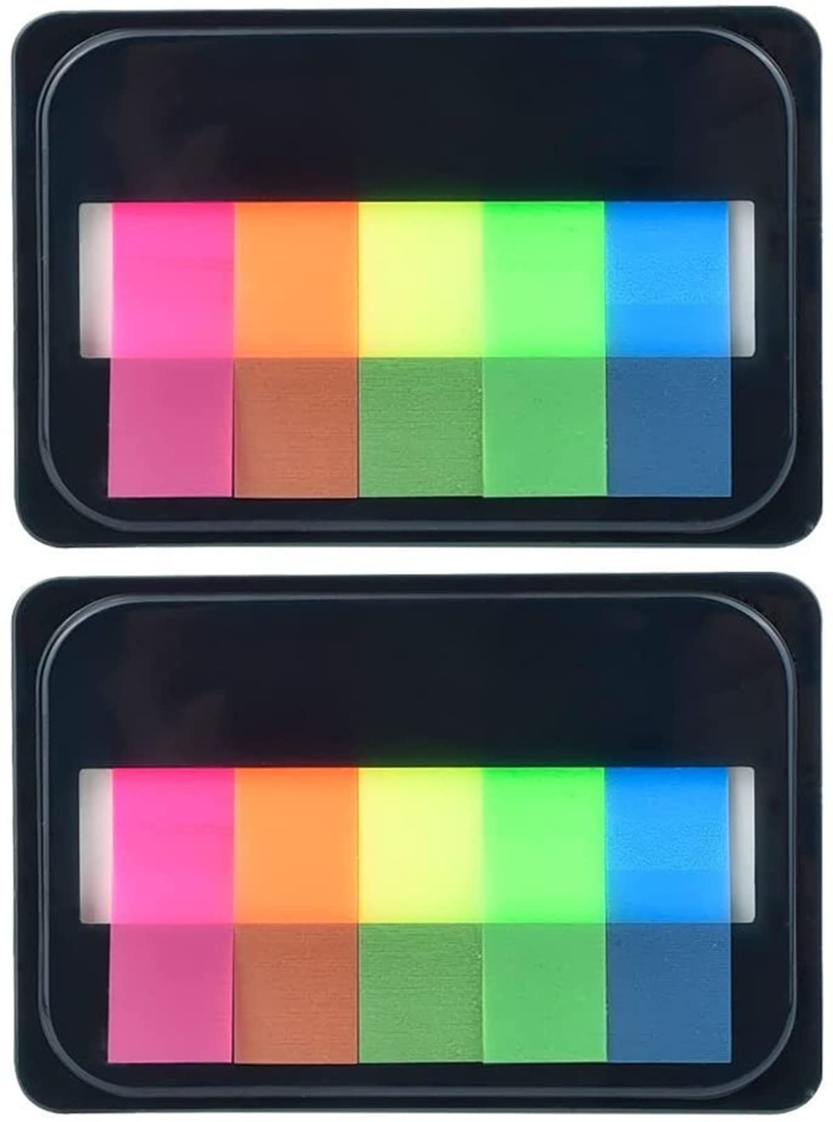 Fluorescent sticky notes, Neon Index Tabs, Self Adhesive Flag Tabs, Transparent Tabs, Flags Stickers, Page Markers, Index Label, Sticky Notes Flags Set, for Home, School, Office, Reading Supplies