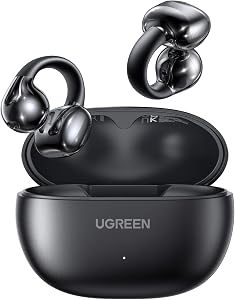 UGREEN Open Ear Wireless Headphones Bluetooth 5.4, 12mm Driver Sports Earphones with ENC, Fast Charging for 30 Hours Playtime, Compatible with iPhone Android and Bluetooth Devices,Suitable for Running