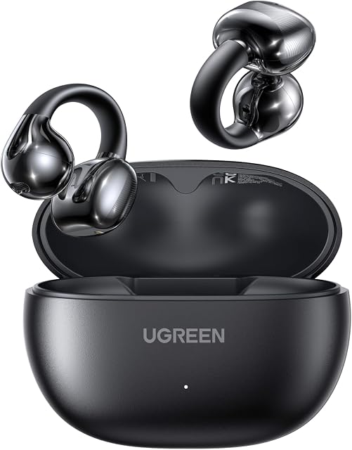 UGREEN Open Ear Wireless Headphones Bluetooth 5.4, 12mm Driver Sports Earphones with ENC, Fast Charging for 30 Hours Playtime, Compatible with iPhone Android and Bluetooth Devices,Suitable for Running