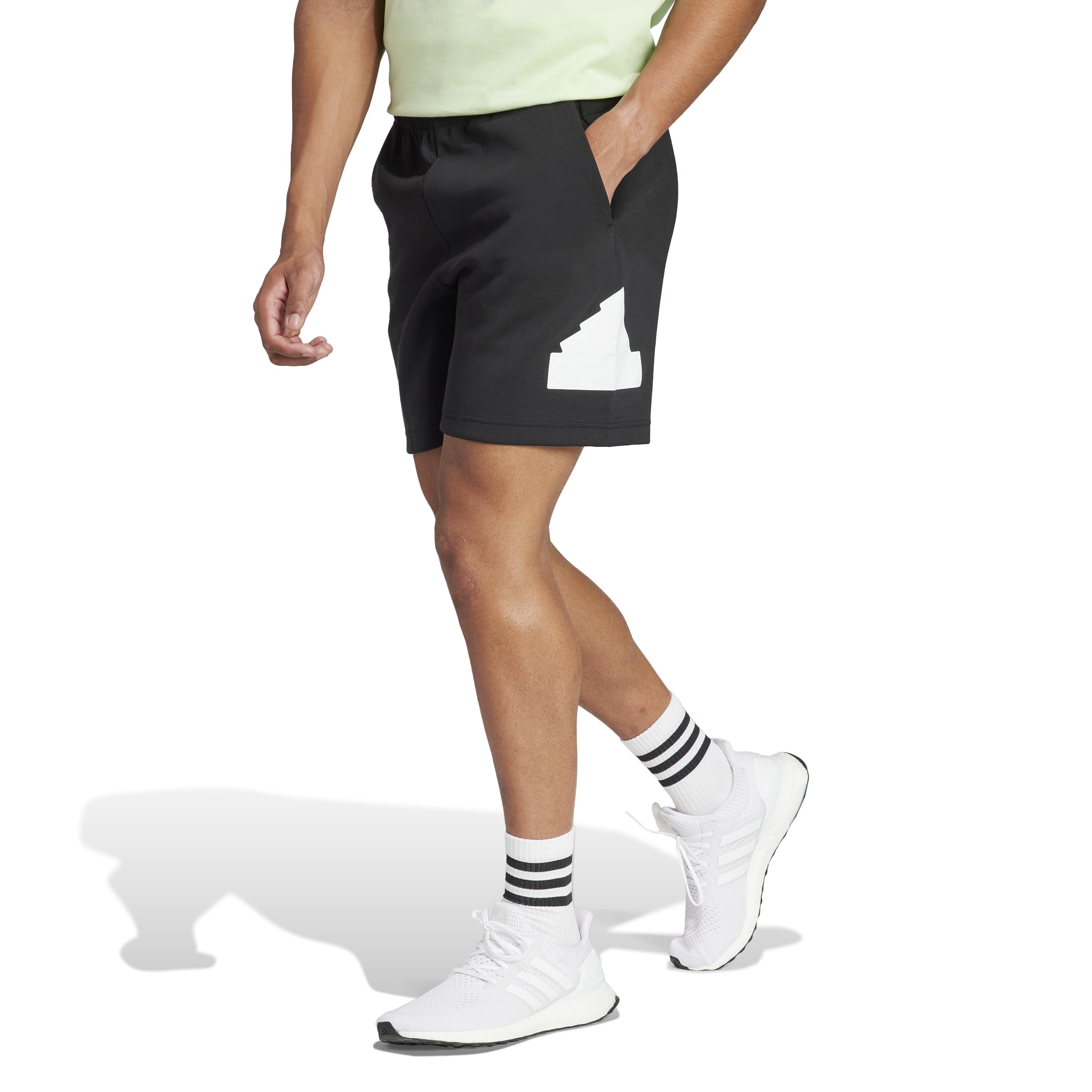 adidas Mens Future Icons Badge of Sport Shorts Black XL
