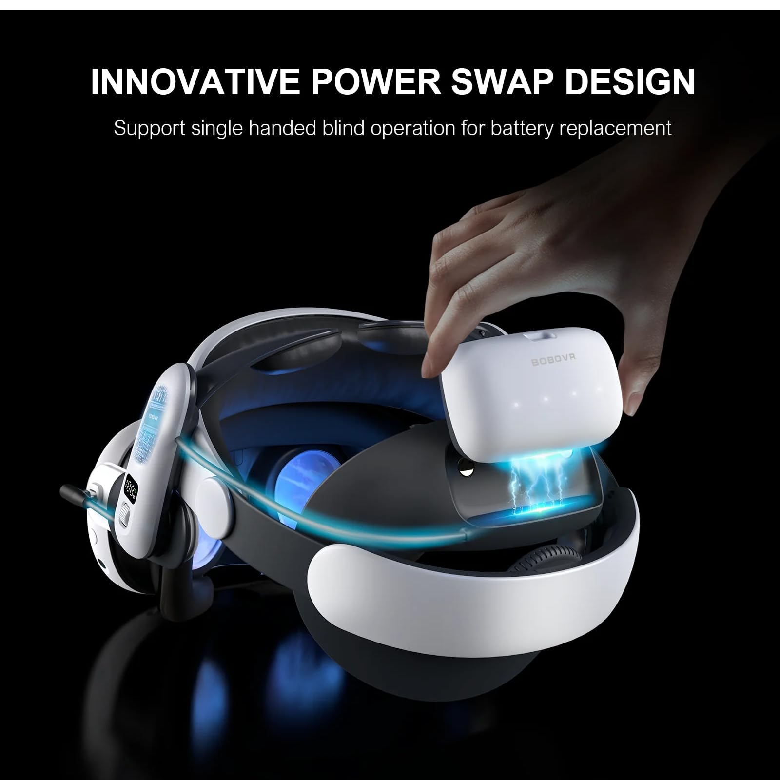 BOBOVR S3 Pro Battery Strap Accessories,Head Air Conditioning and