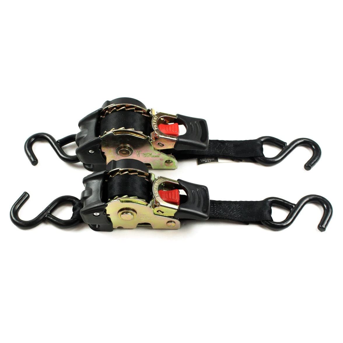 2 retractable ratchet straps
