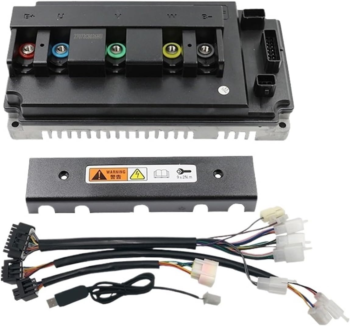 Mid Drive Motor with EM150 Controller Kit QS138 3000W Peak 9KW 72V 100KPH(Sprocket Version)