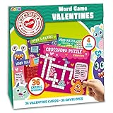 JOYIN 36 Pack Valentines Day Gift Cards of Word Game Cards for Classroom Exchange Prizes, Valentine Party Favors