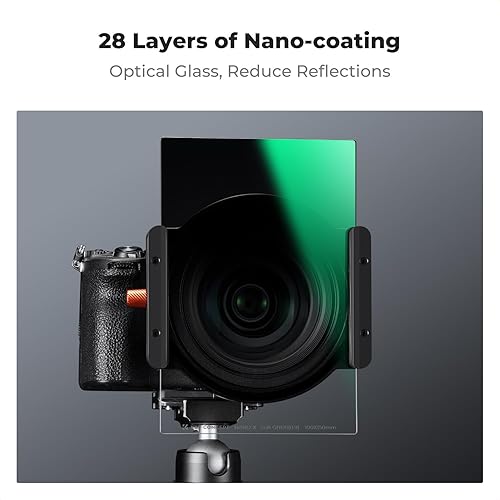 Miniatura 3 de K&F Concept Soft GND8 (3 topes) + soporte de filtro de metal + 8 x kit de filtro cuadrado de anillo adaptador, 3.937 x 5.906 in suave graduado