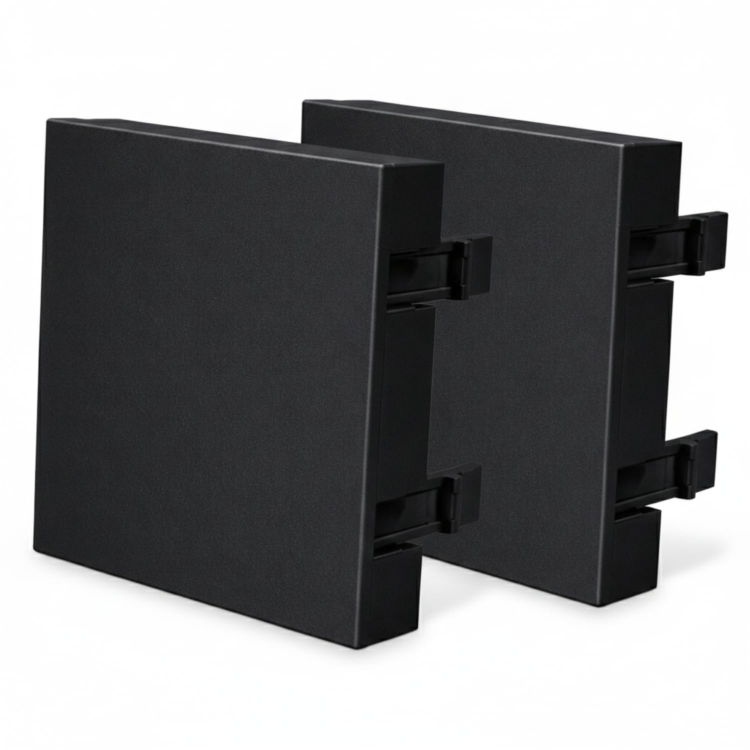 MX Blank Dummy Cover Plate, 1 Module 45x45 mm Modular Socket Faceplate, Black Wall Cover, Pack of 2 for Electrical and AV Installations-image-5